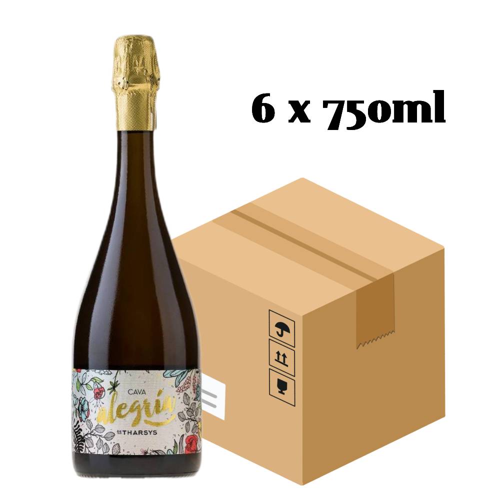 【原箱】Pago de Tharsys Alegria de Tharsys Cava NV丨塔思囍慶卡瓦氣泡酒丨西班牙丨750ml x 6枝丨MT Wine